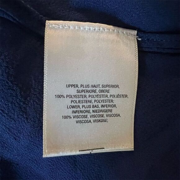 Akemi + Kin Anthropologie Women's XS Blue Pleated Tassel Tank Top Sleeveless​​ - Picture 6 of 7